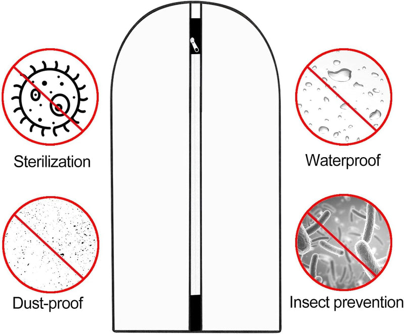 Extra Lange Kledingtas voor Jurken & Gewaden- 160 cm Beschermhoes met Handvatten