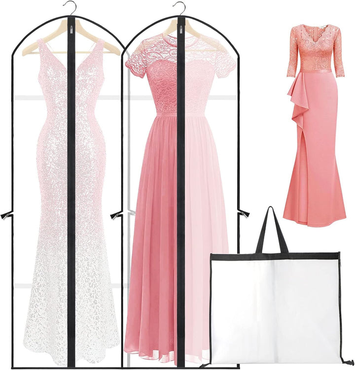 Extra Lange Kledingtas voor Jurken & Gewaden- 160 cm Beschermhoes met Handvatten