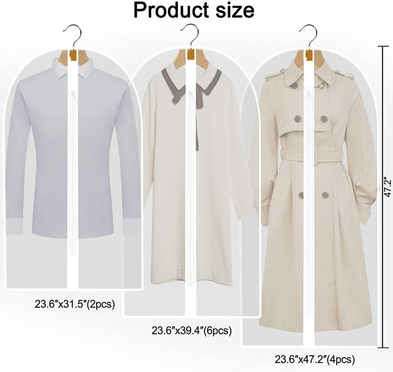 Extra Lange Kledingtas voor Jurken & Gewaden- 160 cm Beschermhoes met Handvatten