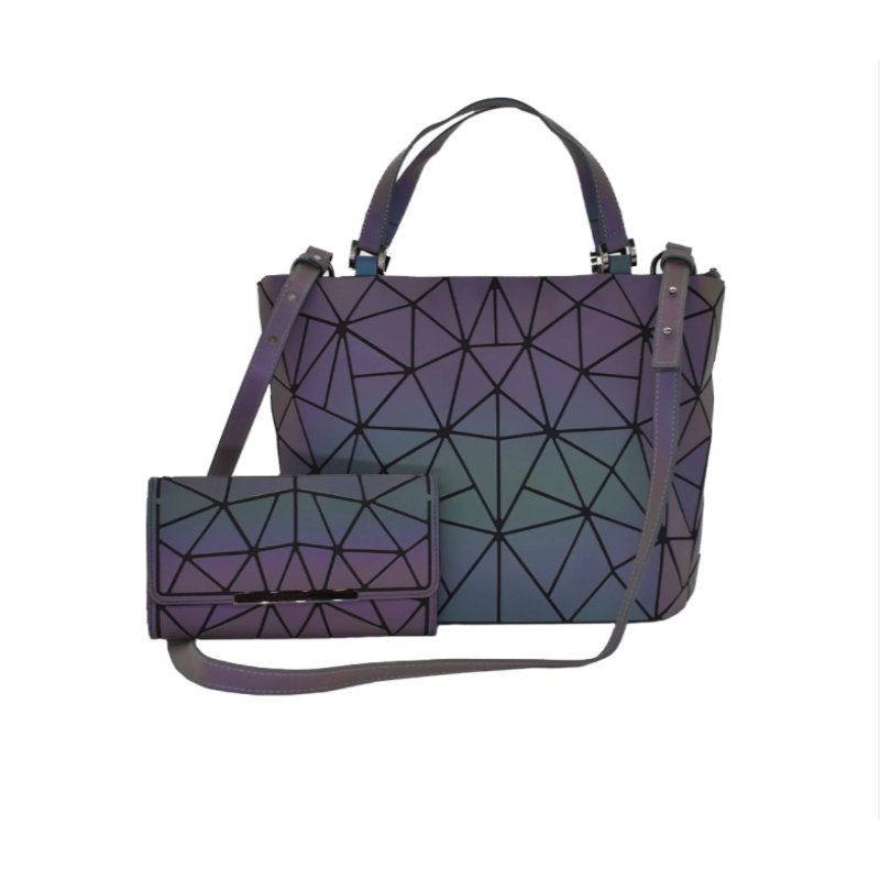 Gina Glow in the Dark Bag | Cool bag with geometric pattern