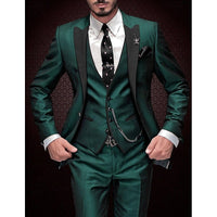 Men's Elegant Three-Piece Tailored Occasion Suit Set 6