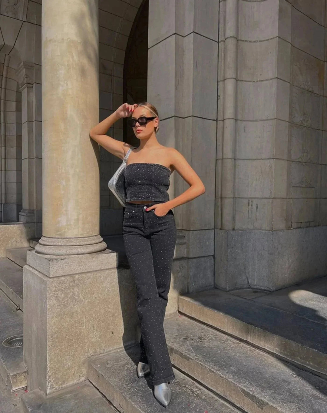 Damen-Glitzerjeans für einen funkelnden Look - Jade