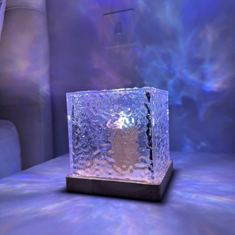 Nordlicht-Prisma-Lampe - Borealis Cube