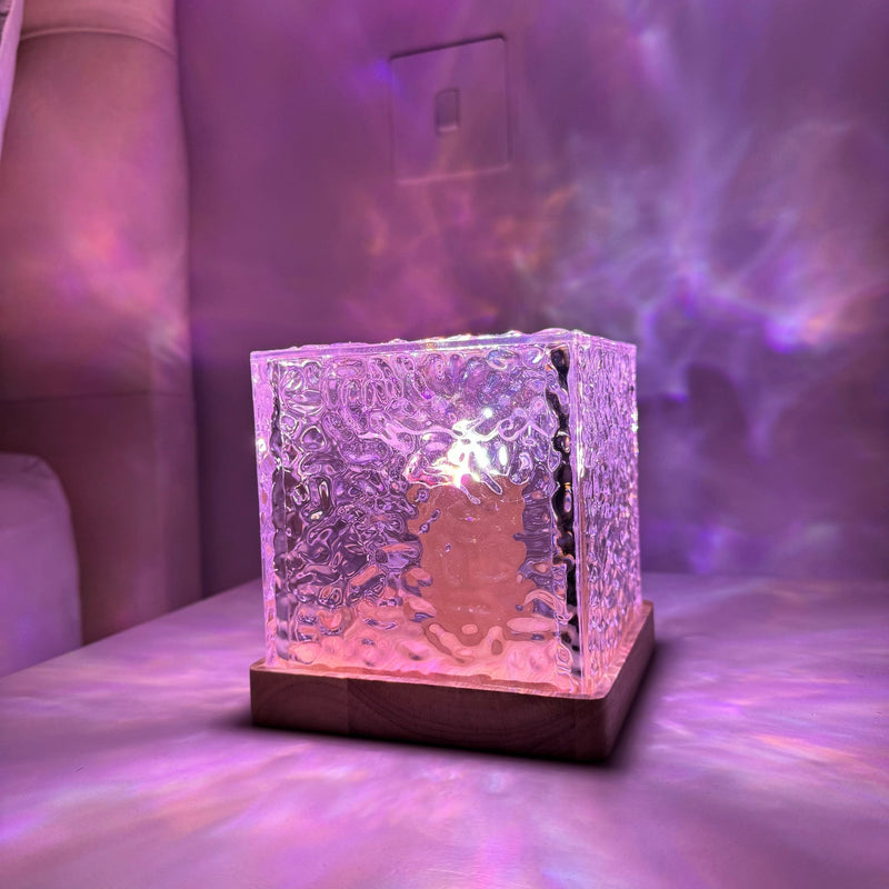 Nordlicht-Prisma-Lampe - Borealis Cube
