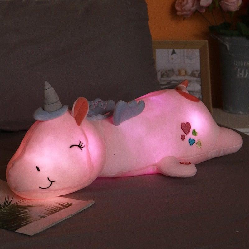 Leuchtendes Plüsch-Einhorn mit LED-Funktion – Glowie