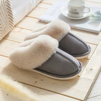 Luxuriöse Kunstwildleder Damenhausschuhe - Celine