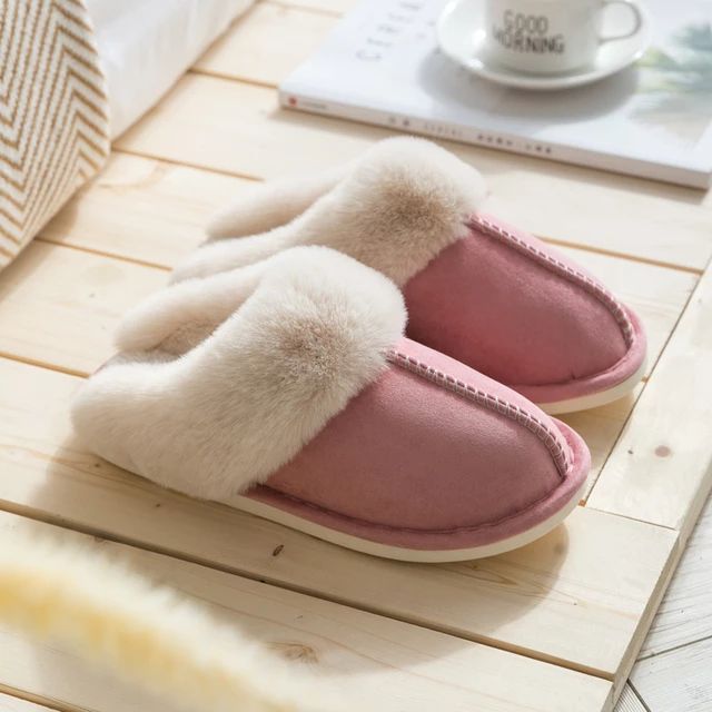 Luxuriöse Kunstwildleder Damenhausschuhe - Celine