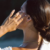 Hammered Hoop Earrings - Livia