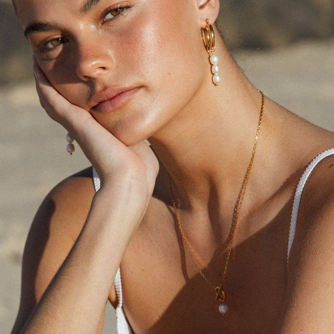 Pearl Necklace with Clasp - Lucía