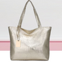 Isabella Schultertasche | Geräumige Tasche mit Krokodilleder-Optik