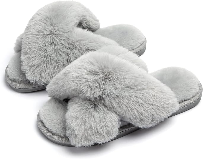 Megan Crossband Slippers | Warm & Stylish