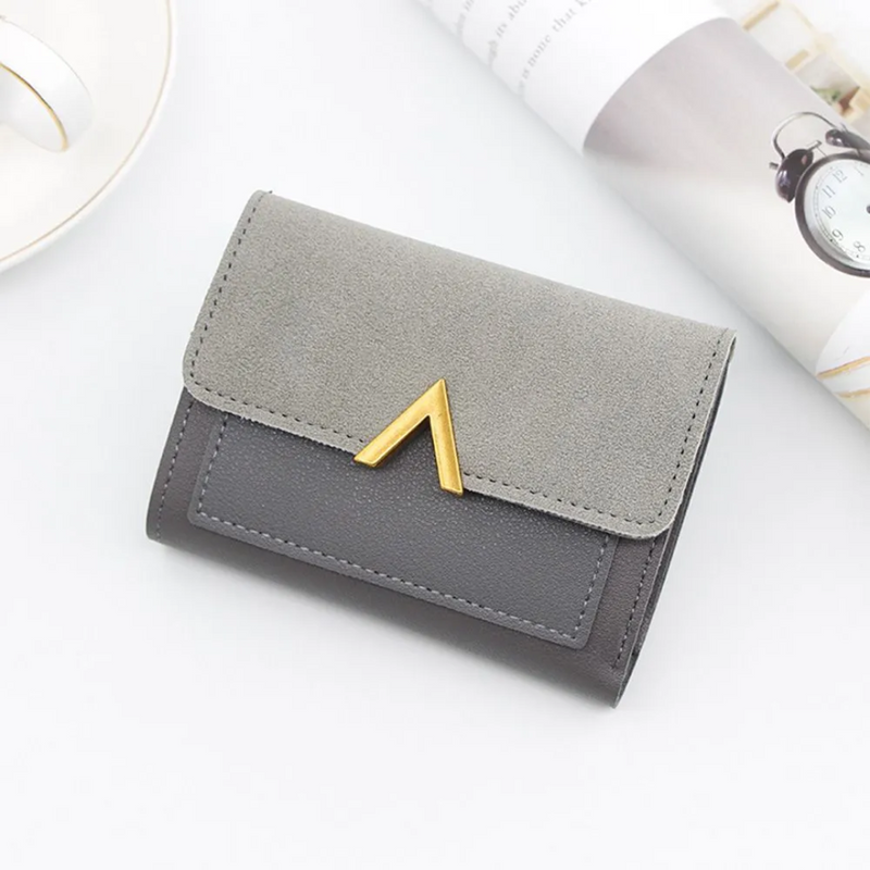 Samt-Leder Mini-Geldbörse | Kompakt & trendy