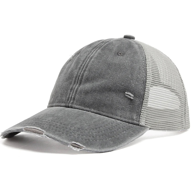 Cap mit Flechtöffnung & Mesh-Design – 1 kaufen, 1 gratis – Liora
