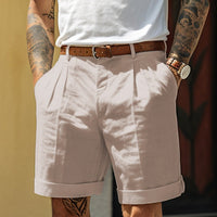 Stylish Linen-Cotton Men's Shorts – Milan