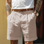 Stilvolle Leinen-Baumwoll-Herrenshorts – Milan