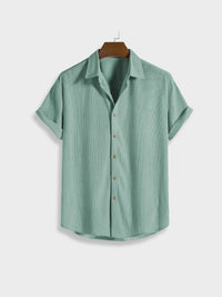 Herren Corduroy Sommer-Set mit Knopfverschluss – Sven
