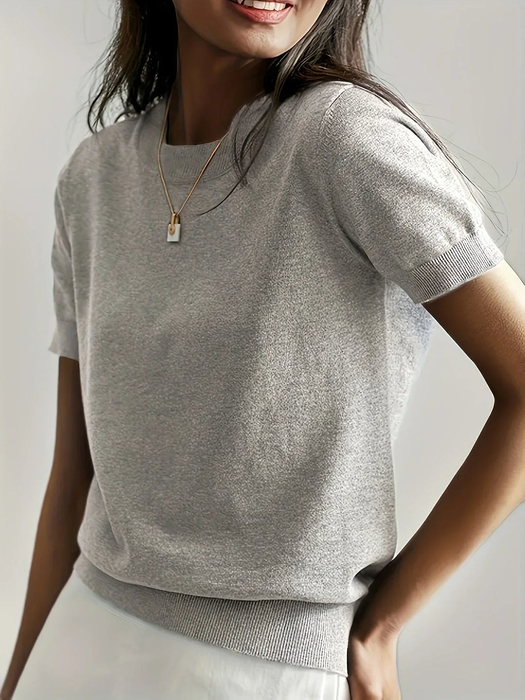Damen Pullover mit kurzen Ärmeln – Mila