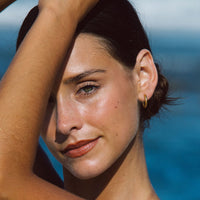 Hammered Hoop Earrings - Livia