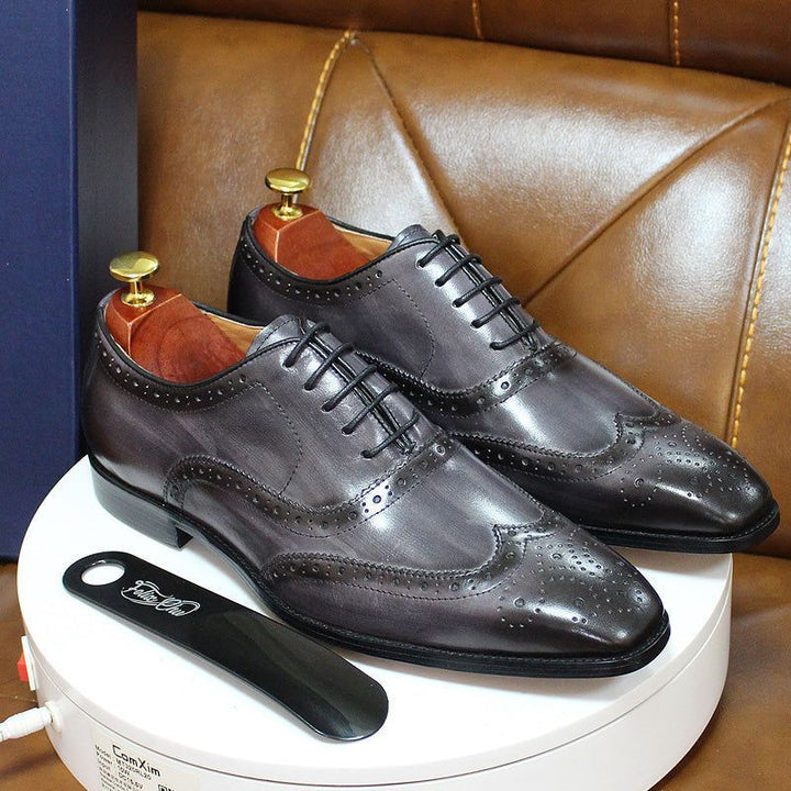 Handgefertigte Herren-Oxford-Schuhe aus Leder – Valentin