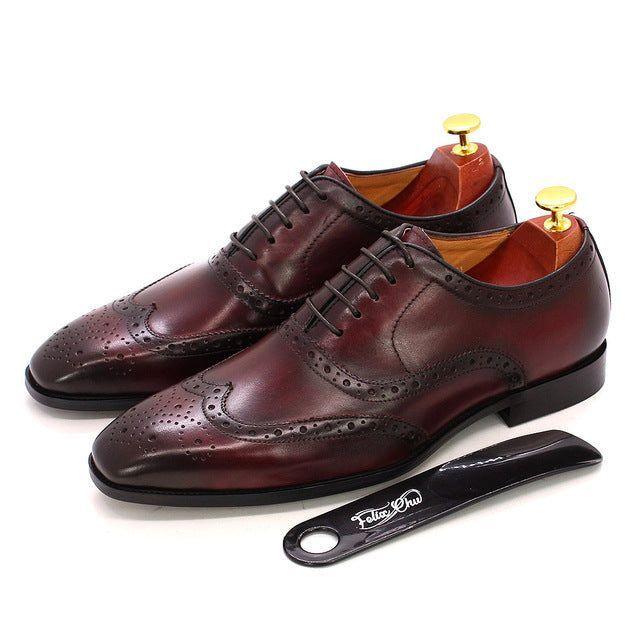 Handgefertigte Herren-Oxford-Schuhe aus Leder – Valentin