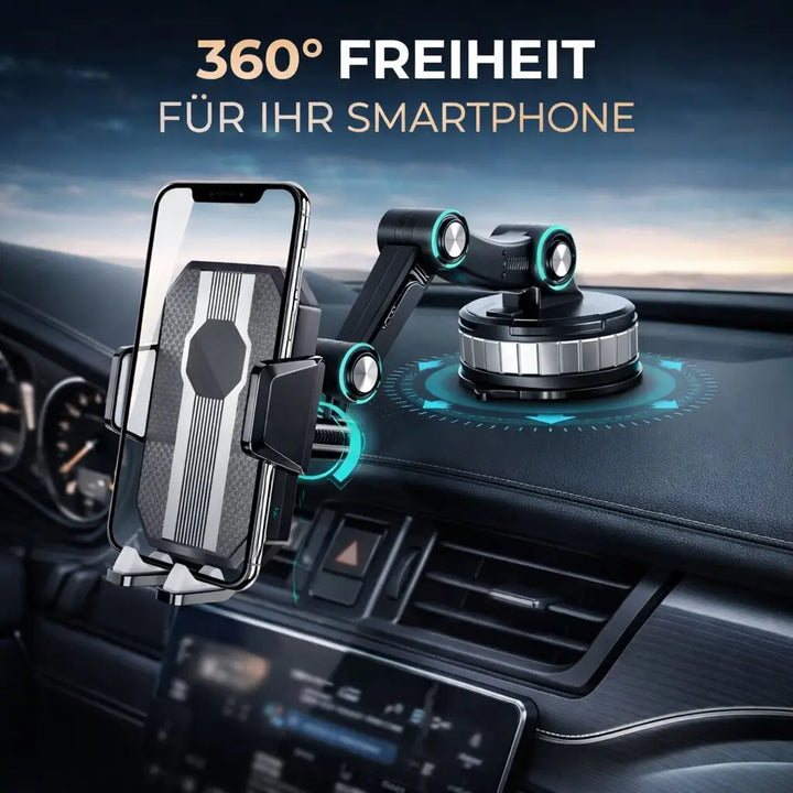 Car Phone Mount with Suction Cup | 360° Rotating Dashboard & Windshield Holder 9