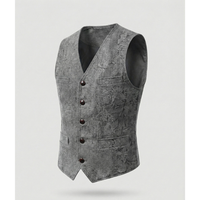 Men's Elegant Traditional Vest with Buttons 8