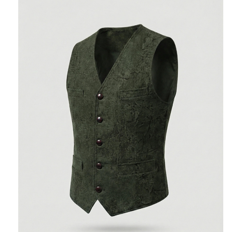 Men's Elegant Traditional Vest with Buttons 7