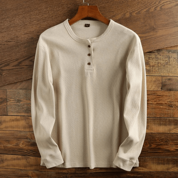 Heren Shirt met Wafelstructuur - Mason