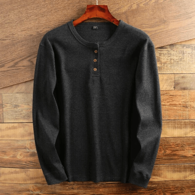 Heren Shirt met Wafelstructuur - Mason