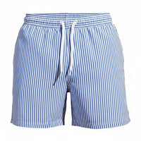 Men's Striped Swim Shorts with Drawstring Waist 1