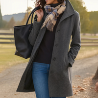 Heritage Button-Up Coat for Women 2