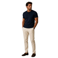 Men's Short Sleeve Top with Three-Button Placket 2
