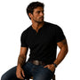 Men's Short Sleeve Top with Three-Button Placket 7