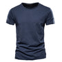 Men's Crew Neck T-Shirt with Slub Yarn Texture 2