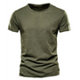 Men's Crew Neck T-Shirt with Slub Yarn Texture 3