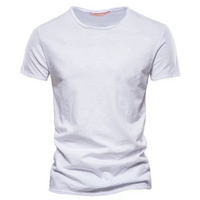 Men's Crew Neck T-Shirt with Slub Yarn Texture 5