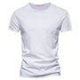 Men's Crew Neck T-Shirt with Slub Yarn Texture 5