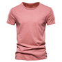 Men's Crew Neck T-Shirt with Slub Yarn Texture 7