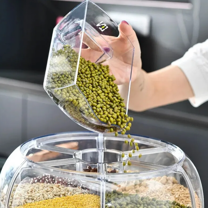 360° Roterende Graandispenser - SpinStore GrainKeeper