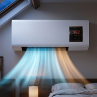 4-in-1 Ductless Wall AC Unit – Cool, Heat, Fan, Dry, Quiet Timer 1