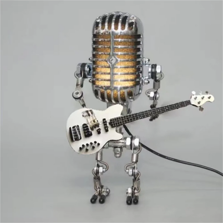Decoratieve Microfoon Robotlamp met Gitaar – Max