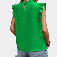 Klassische Grüne Bluse für Damen - Celeste
