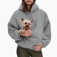 Kangaroo Pet Hoodie with Built-In Pouch for Cats and Dogs 7