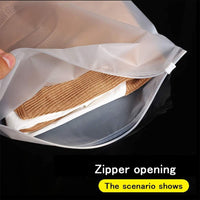 Reusable Matte Zip Bags – 40-Pack Clothing Storage Covers with Ventilation Holes (Buy 1, Get 1 FREE)