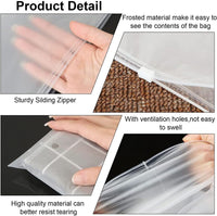 Reusable Matte Zip Bags – 40-Pack Clothing Storage Covers with Ventilation Holes (Buy 1, Get 1 FREE)