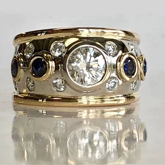 Goldring mit Zirkonia-Einlage - Elina