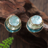 Vintage Multi-layer Round Earrings - Celina