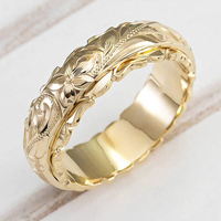 Vintage Goldener Blumenring - Floriana