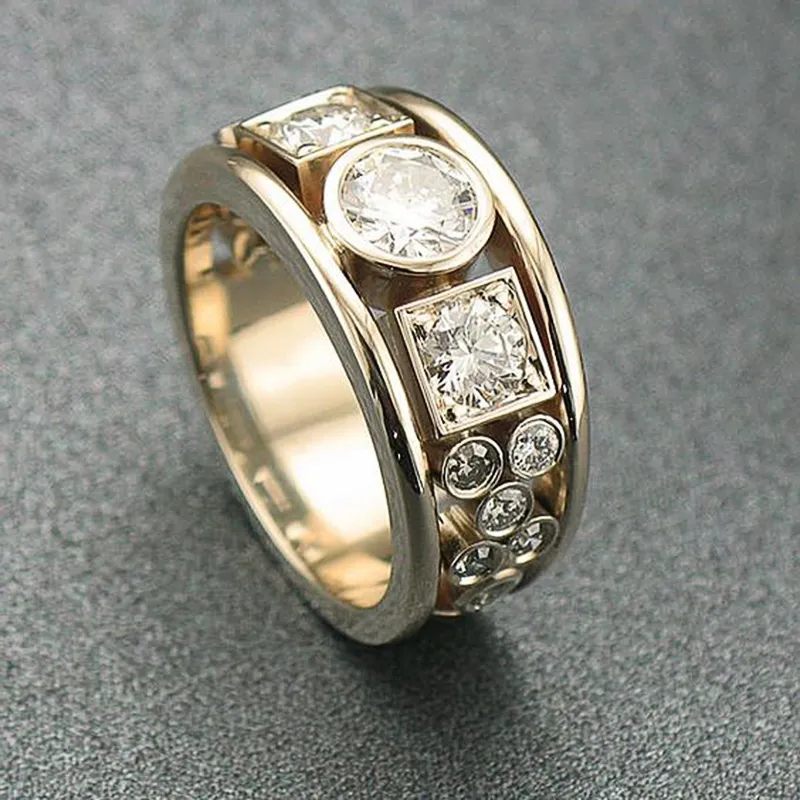 Vintage goldener Zirkonia-Ring - Isolde
