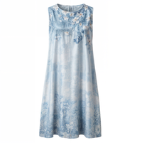 Stijlvol Gebloemd A-lijn Jurk met Vest voor Dames - Miray